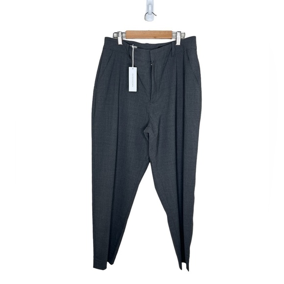 Outerknown Womens Parker Wool Trouser Grey Melange Pants